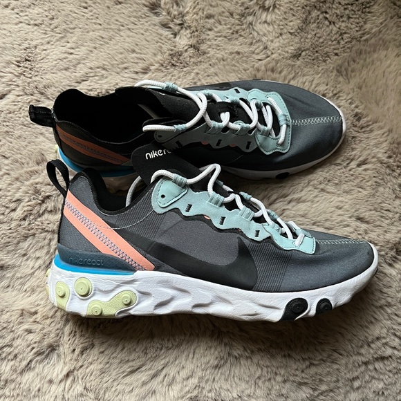 Nike React Element 55 Ocean Cube Sportswear Sneaker Mens 7 - Picture 6 of 11